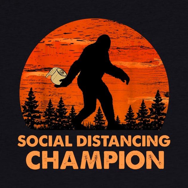 Funny Social Distancing Champion Toilet Paper by ThuyNga